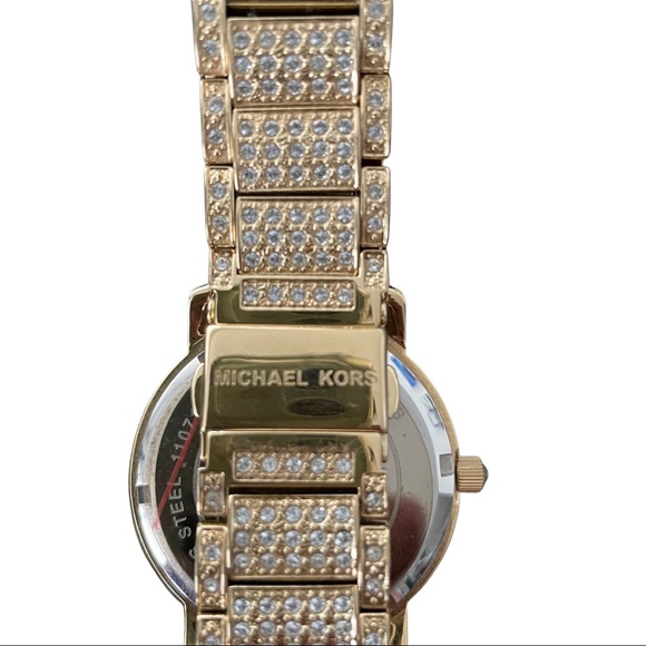 Michael Kors Crystal Gold Watch - Picture 3 of 6